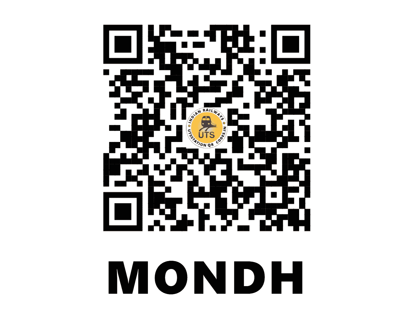 UTS QR Code for MONDH - MOF (NR - UTTAR PRADESH)